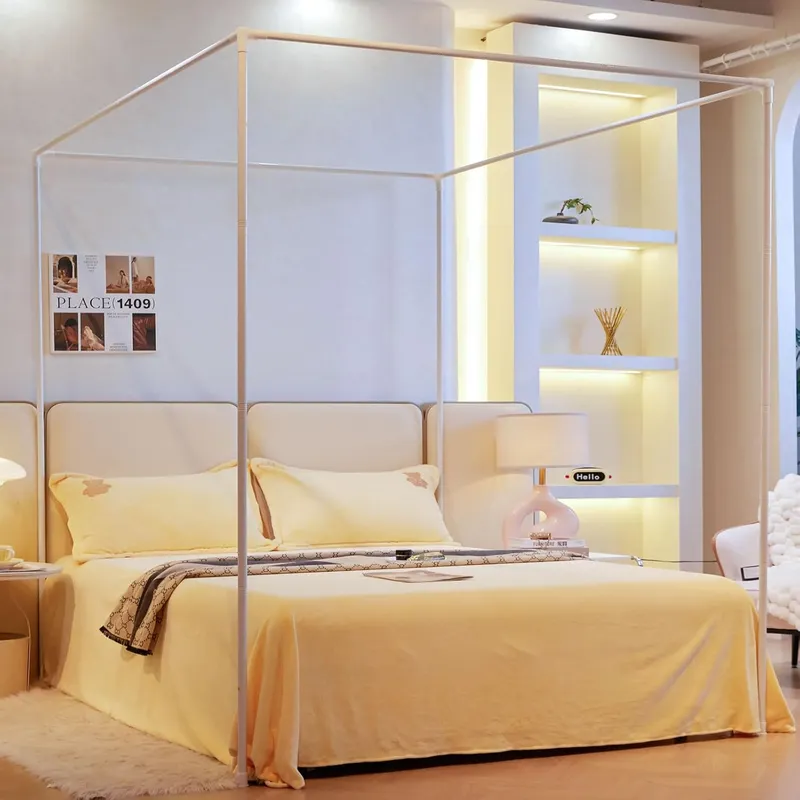 Canopy Bed Frame Metal Queen - Telaio Premium per Letto a Baldacchino