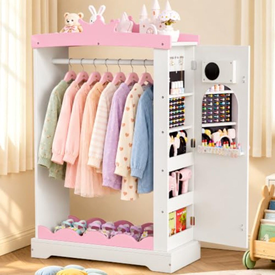 Full Length Mirror Jewelry Armoire - Armadio Giocattolo con Specchio a Figura