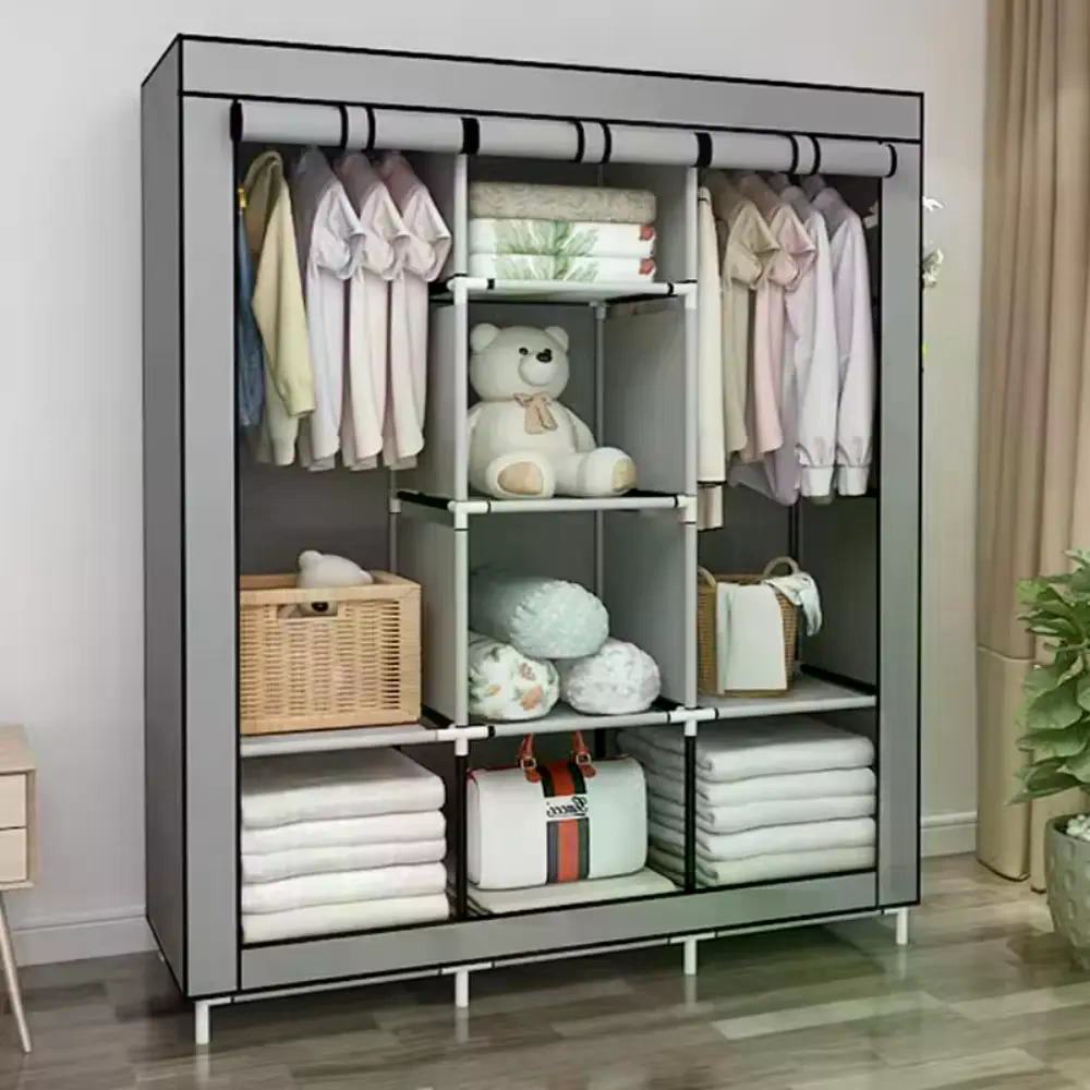 Wardrobe Closet Portable Fabric Cover - Armadio Portatile Coperto in Tessuto Non