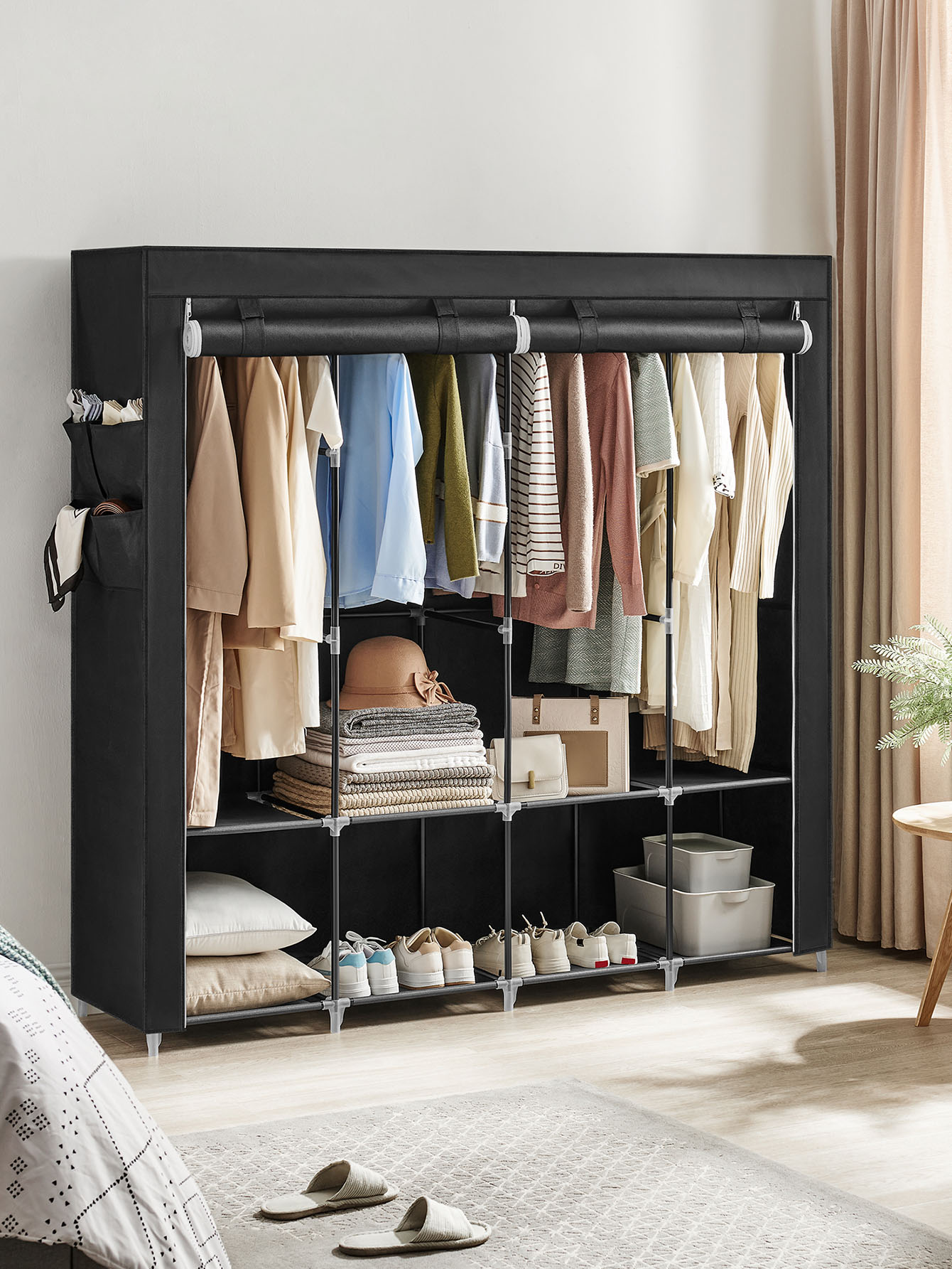 Armadio portatile, sistema di  - Wardrobe Closet Portable Fabric Cover recensione e prezzo