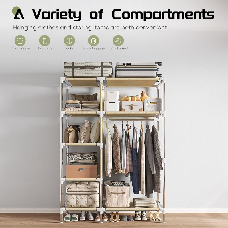Armadio portatile, armadio ind - Wardrobe Closet Portable Fabric Cover recensione e prezzo
