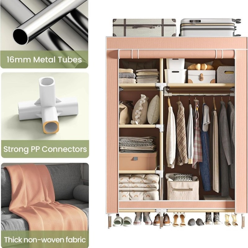 Armadio portatile, armadio ind - Wardrobe Closet Portable Fabric Cover recensione e prezzo