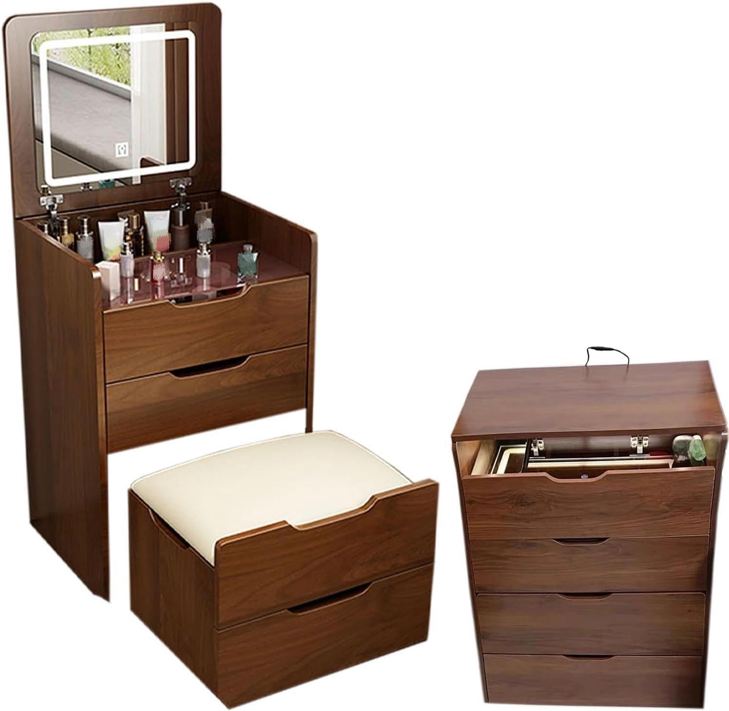 Set da toeletta con piano riba - Dressing Table Vanity With Lighted Mirror recensione e prezzo
