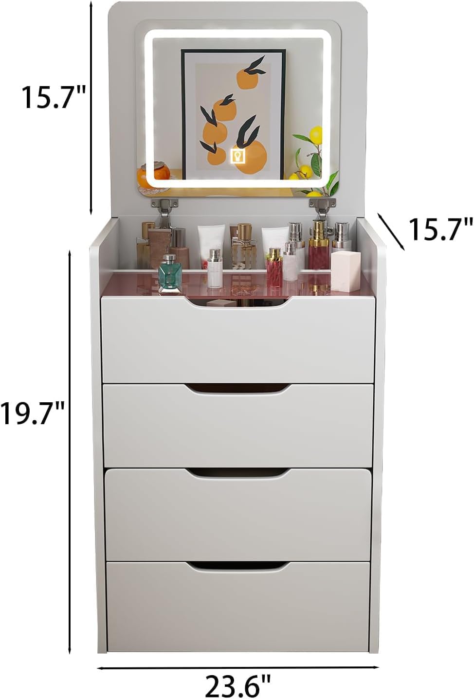 Set da toeletta con piano riba - Dressing Table Vanity With Lighted Mirror recensione e prezzo