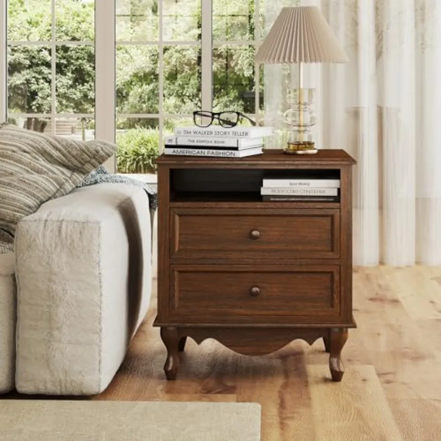 Comodino in legno massello, fo - Solid Wood Nightstand 2 Drawers recensione e prezzo