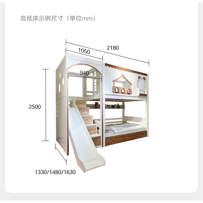 Letto a Castello Moderno in Le - Bunk Bed With Stairs And Slide recensione e prezzo