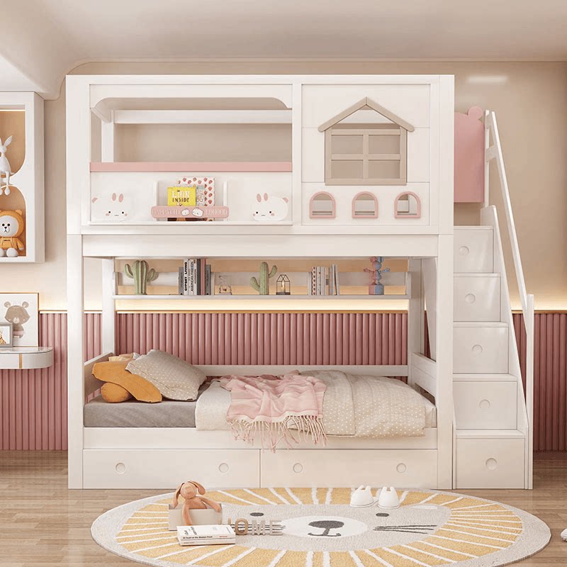 Letto a Castello Moderno in Le - Bunk Bed With Stairs And Slide recensione e prezzo