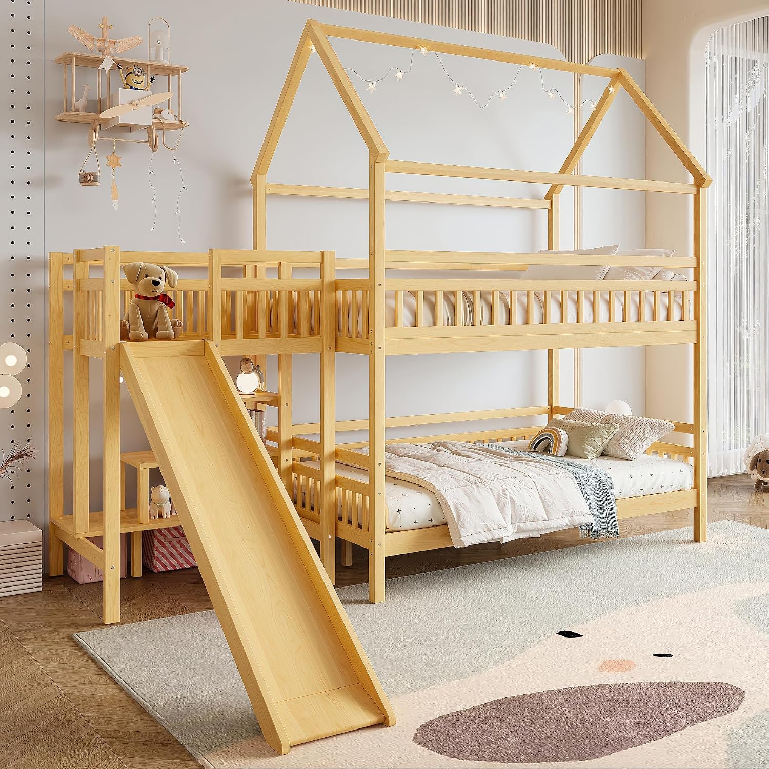 Letto a castello matrimoniale  - Bunk Bed With Stairs And Slide recensione e prezzo